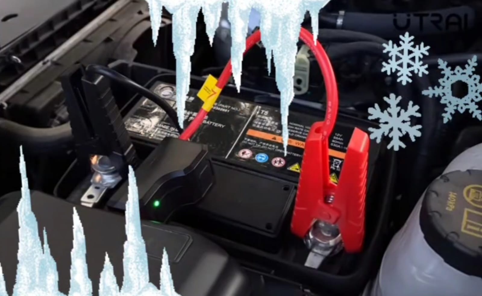 Dead battery car jump start assistance