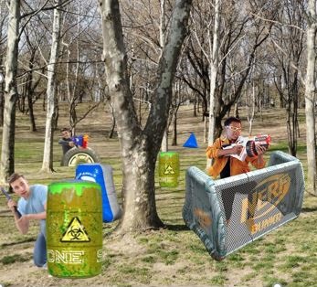 NERF Party livrat în Ilfov și Otopeni — blastere, muniție, obstacole și coordonator inclus